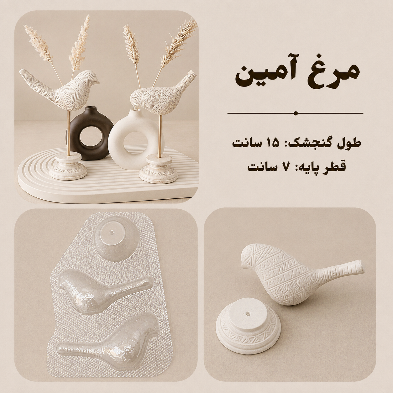 قالب طلقی مرغ آمین